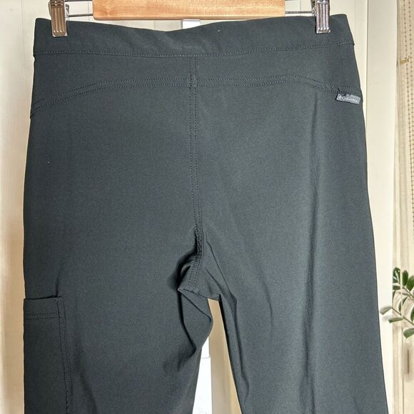 Columbia Womens Pants Fleece Lined Black Color Tapered Leg Pockets Zipper - Picture 5 of 6